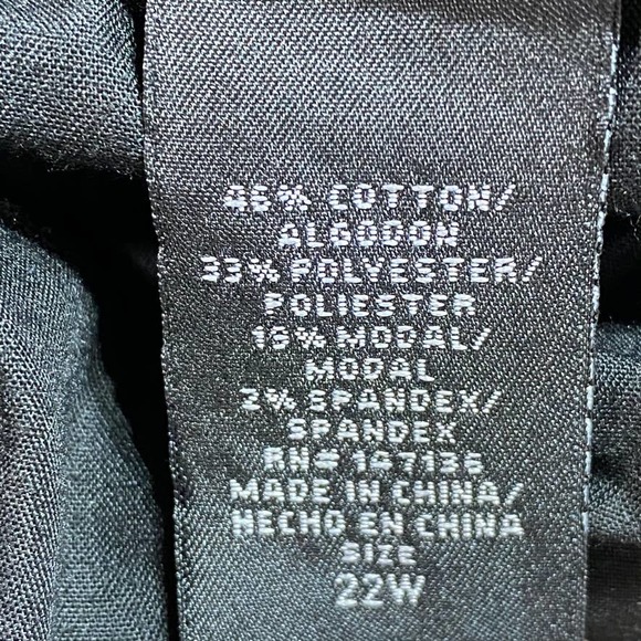 1822 Denim Plus Size Black Sculpt - Picture 6 of 11